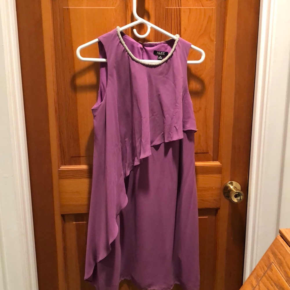 Dress, lavender, sleeveless , special occasion